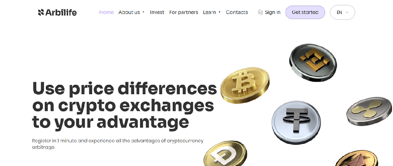 Arbilife - Use price differences on crypto exchanges to your advantage