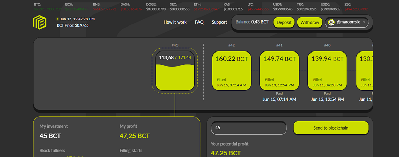 Betterchain - complete block, make profit