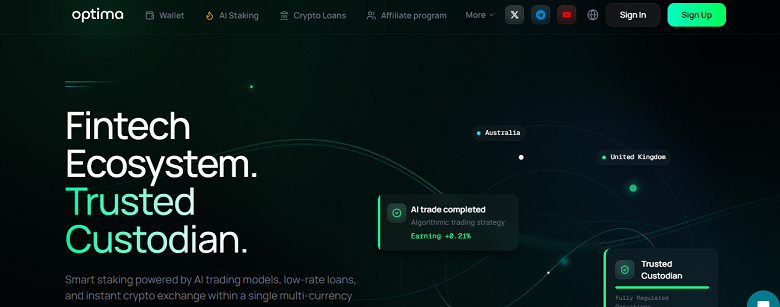 Optima - Fintech Ecosystem. Trusted Custodian.